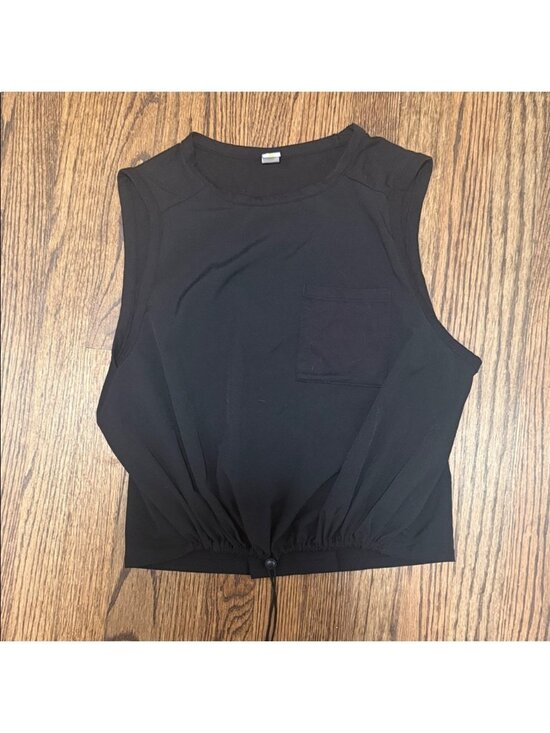 Tops - Sleeveless Black Muscle Tee